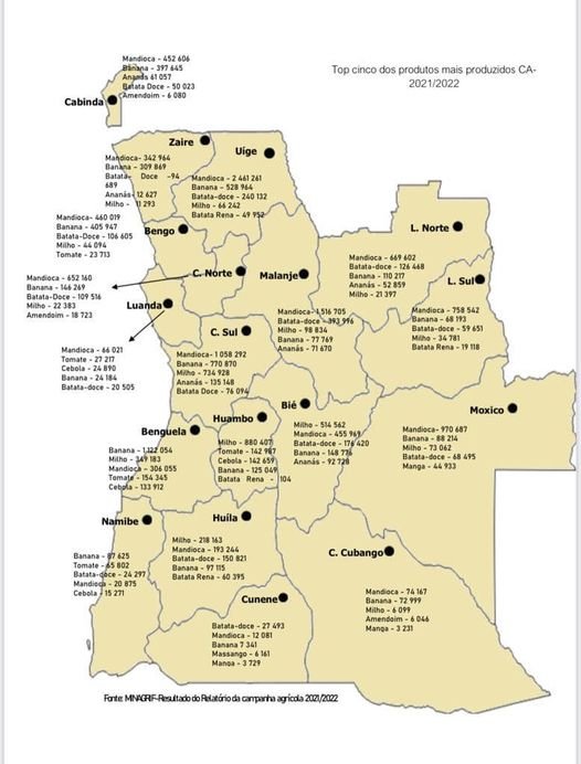 MAPA TOP 5 DA PRODUÇÃO NACIONAL